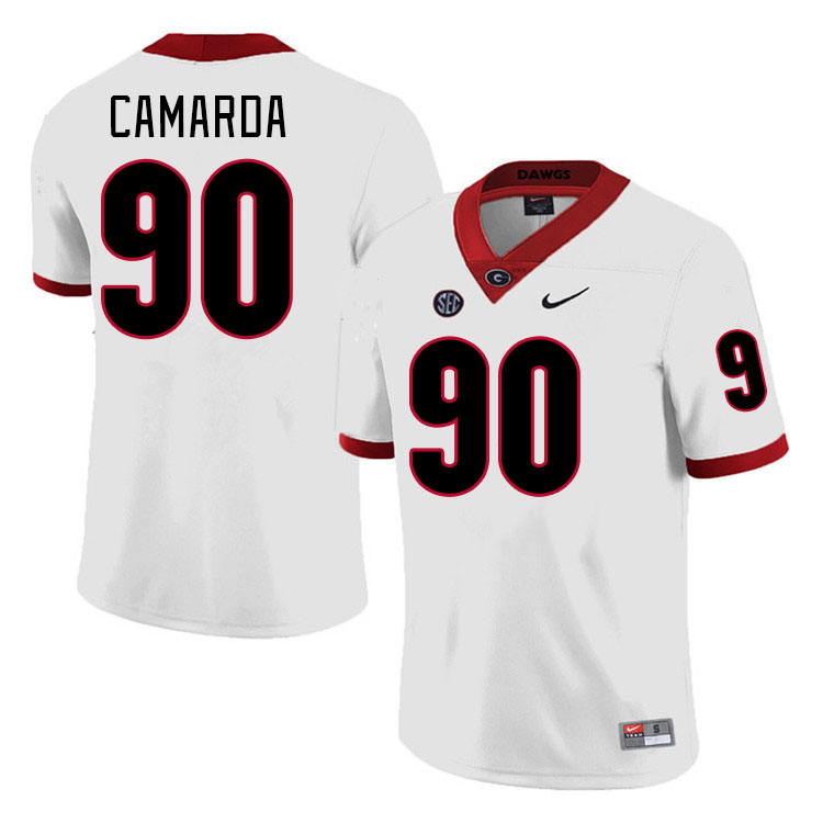 #90 Jake Camarda Georgia Bulldogs Jerseys Football Stitched-Retro White